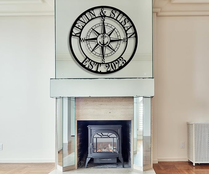 Custom Anchor Compass Metal Sign, Personalized Coordinates Sign, Custom - Image 6