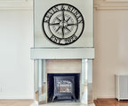 Custom Anchor Compass Metal Sign, Personalized Coordinates Sign, Custom - Image 6