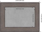 Amanti Art Grey Framed Magnetic Board 17x23 Small Vision Board - Image 3