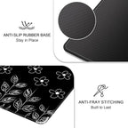 Auhoahsil Mouse Pad, 12 x 10 in Flower Theme Computer Mouse Pad - Image 5