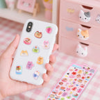 3D Cute Cartoon Cat Bento Puff Stickers,Kawaii Mini Puffy Stickers | 3D Stickers for Scrapbooks Planner Journals Laptops Phone Case Decoration Phone Stickers