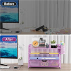 Marbrasse 4-Trays Desk File Organizer - Image 2