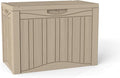 PATIOEASY 45GAL Deck Box -Grey, Lockable Patio Outdoor Storage Box by Unknown