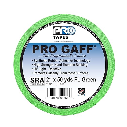 2" Width ProTapes Pro Gaff Premium Matte Cloth Gaffer's Tape - Image 2
