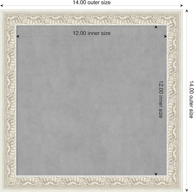 Amanti Art Silver Framed Magnetic Board 14x14 X-Small Vision Board - Image 2