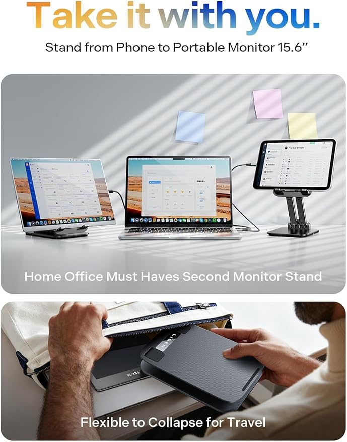 LISEN for iPad Stand Tablet Holder for Desk, Cool Home Office Desk Accessories - Image 4