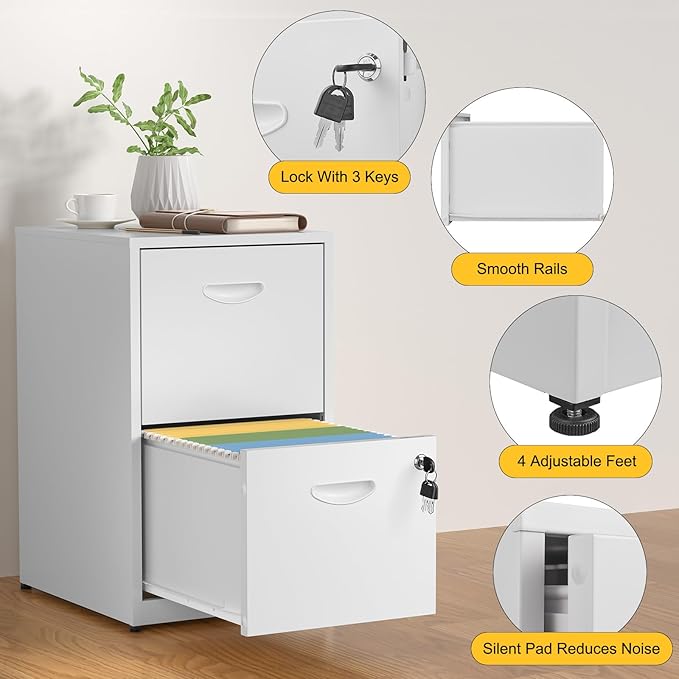 SteeLoong 2 Drawer File Cabinet - Image 5