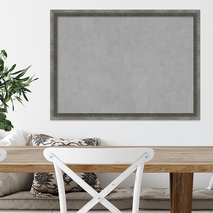 Amanti Art Grey Framed Magnetic Board 22x30 Medium Vision Board - Image 5