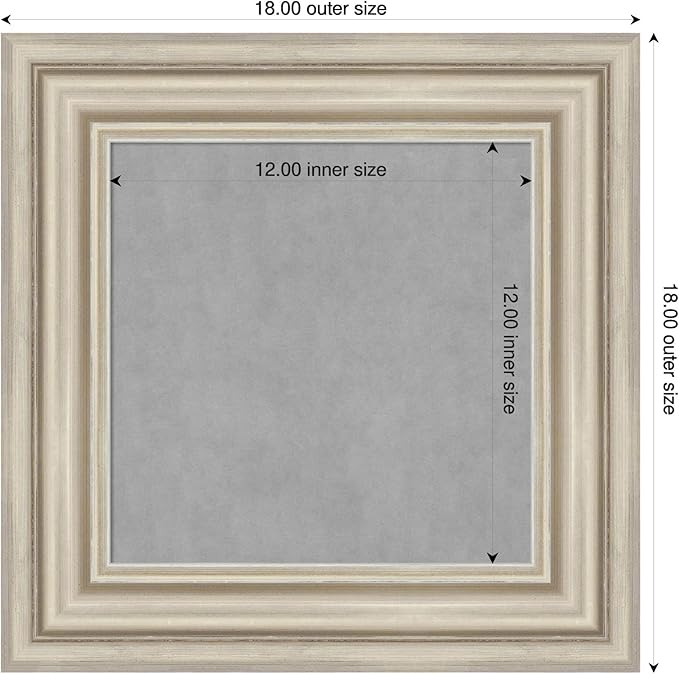 Amanti Art Silver Framed Magnetic Board 18x18 X-Small Vision Board - Image 2