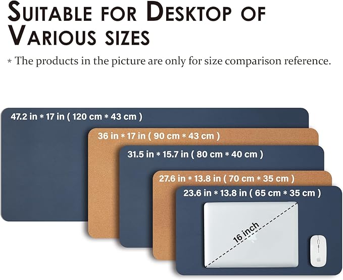 Cork Desk Mat - Dual-Sided Desk Pad - Image 5