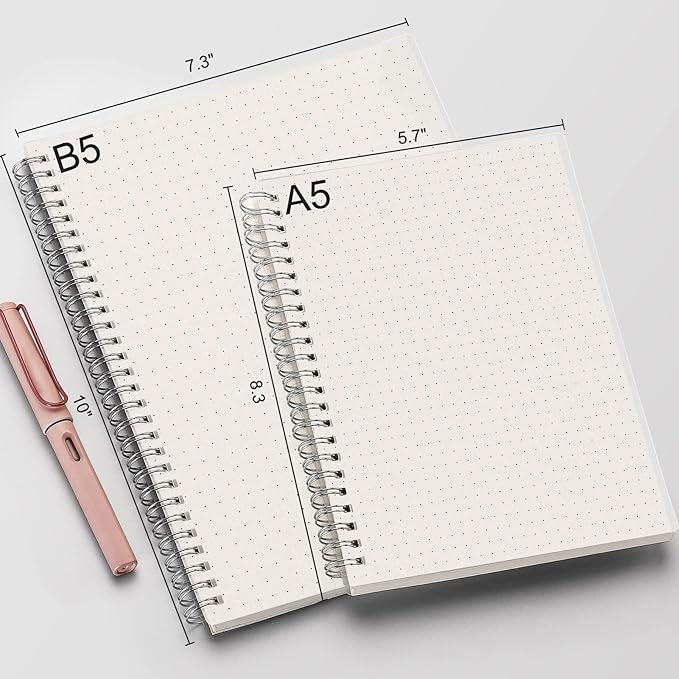 AHGXG Dotted Journal Spiral Notebook, Bullet Dot Grid Journal Large B5 - Image 4