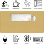Bloss Light Yellow Desk Mat 31.5"x15.7", Desk Matt - Image 4