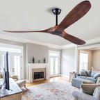 60 inch ceiling fan without light ，wood indoor on a desk or shelf