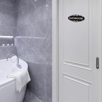 Bathroom Sign Sticker for Business and Home，Self-adhesive Cute Bathroom Decor - Image 7