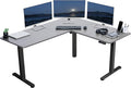 VIVO Electric Corner 63 x 55 inch L-Shaped Standing Desk, Memory Height by VIVO