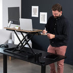 VIVO 32 inch Desk Converter, K Series, Height Adjustable Sit to Stand Riser - Image 4