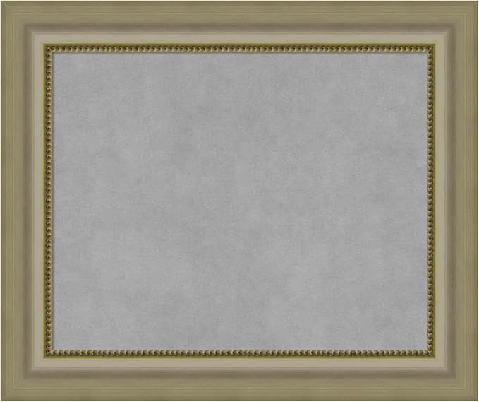 Amanti Art Silver Framed Magnetic Board 21x25 Small Vision Board by AmantiArt