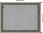 Amanti Art Grey Framed Magnetic Board 25x33 Medium Vision Board - Image 2