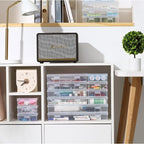 novelinks Stackable Plastic Clear Storage Box Containers - Image 7