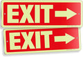 iSYFIX Exit Signs with Directional Right Arrow, Glow in the Dark, by iSYFIXPREMIUMSIGNS