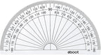 EBOOT 25 Pcs Math Protractors Plastic Protractor 180 Degrees, 4 Inches - Image 8
