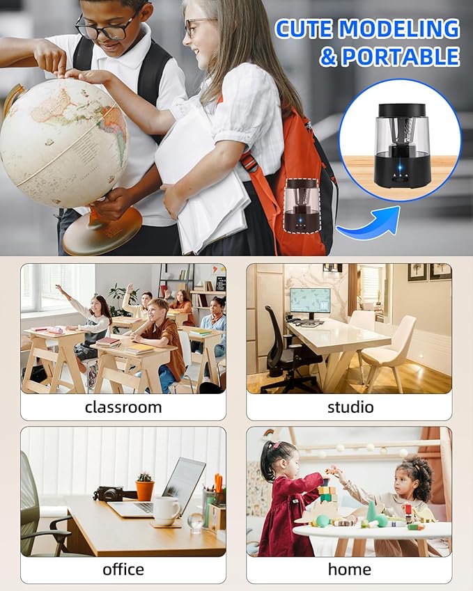 ZMOL Electric Pencil Sharpener, Automatic Pencil Sharpeners Kids, Battery - Image 9