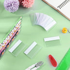 72 Pieces Clear Plastic Adhesive Shelf Tag & Price Label Holders - Image 2