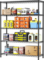 SINGAYE 5 Adjustable Heavy Duty Garage Shelving Wire Shelves Metal Standing by SINGAYE