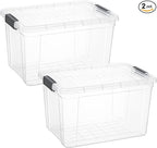 Superio Clear Storage Boxes by Superio