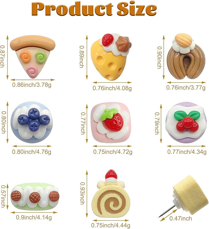 WINFA Push Pins Thumb Tacks for Bulletin Boards Decorative Pushpin for - Image 5