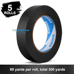 KIWIHUB Black Painters Tape, DIY Crafting, Decoration and School Projects - Image 2