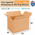 Extra Large Shipping & Moving Boxes 24x16x16 inches - Image 2