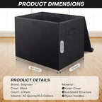 Bagnizer Large 17" 42 Quarts Collapsible Stackable Storage Bins - Image 2