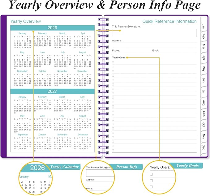 2026 Planner - Planner 2026 from January 2026 - December 2026, Weekly & Monthly - Image 5