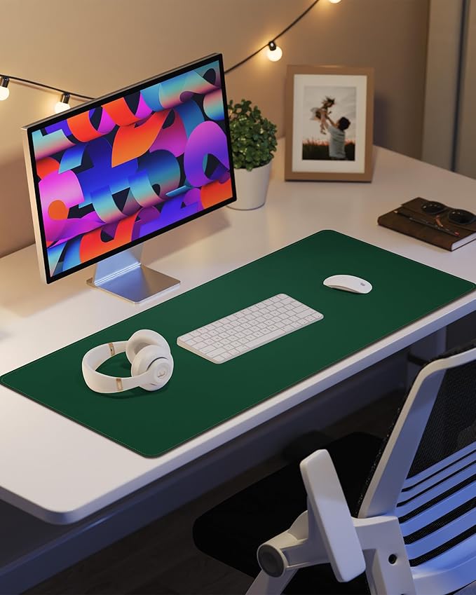 Leather Desk Pad Protector, Desk Mat, Large Mouse Pad, Non-Slip Desk Pad - Image 6