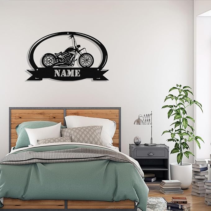 Custom Motorcycle Metal Sign Personalized Biker Name Signs Custom Garage - Image 3
