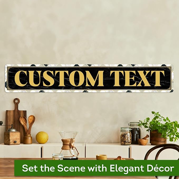 Custom Sign, Custom Street Sign, 11 Font Colors, 13 Font Styles, 4 Hole Options - Image 4