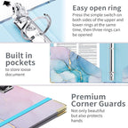 Lateefah 3 Ring Binder, 1 Inch Binder Organizer - Image 3