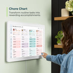 Skylight Calendar Max – 27" Digital Calendar & Chore Chart, Classic White | Family Organizer, HD Touchscreen Display, Wall Mountable, Portrait or Landscape, WiFi, Auto-Brightness