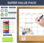 Calendar Whiteboard for Wall, 18x24 Inches White Board Calendar Dry Erase - Image 5