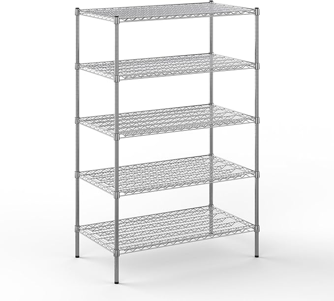 Regal Altair 24" Deep x 42" Wide x 64" Height Wire Shelving Kit | 5-Tier | NSF by Regal+Altair