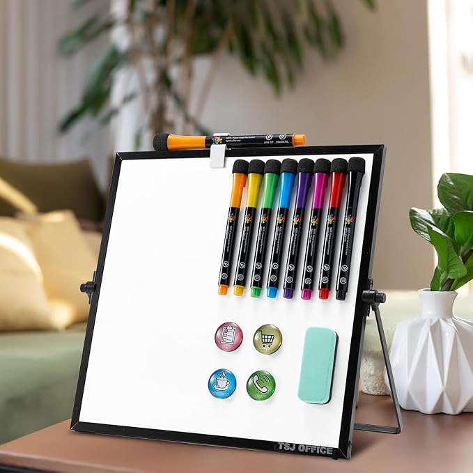 Small Magnetic Dry Erase Whiteboard – Mini Desktop Portable Easel Dry Erase - Image 8