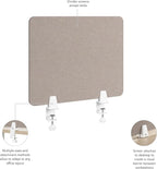 Bush Business Furniture 22W Desktop Privacy Screen in Warm Beige, Desk Mounted - Image 6