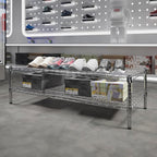 Regal Altair 21" Deep x 48" Wide x 14" Height Wire Shelving Kit | 2-Tier | NSF - Image 2
