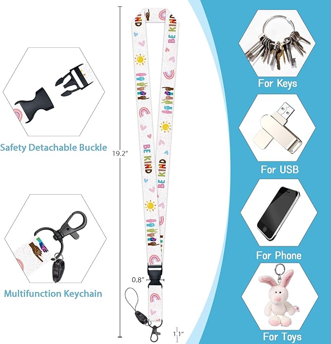 ID Badge Holder with Lanyard, Retractable Badge Holders Reels, Breakaway - Image 5