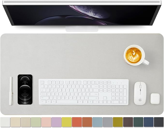 HOMIEAZICOZI Leather Desk Mat by HOMIEAZICOZI