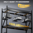 cammoo 6000lbs heavy duty storage shelves, 61''w x showing dimensions