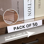 Containlol 50 Pcs Moveable Shelf Label Holders - Image 6