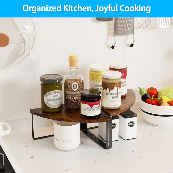 Corner Shelf Countertop Organizer - Image 2