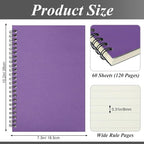Leelosp 12 Pack B5 Spiral Notebook 10.2 x 7.3 Inch Lined College Ruled Spiral - Image 3